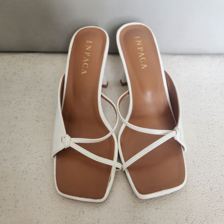 Inpaca Eleanor Block Heels White
