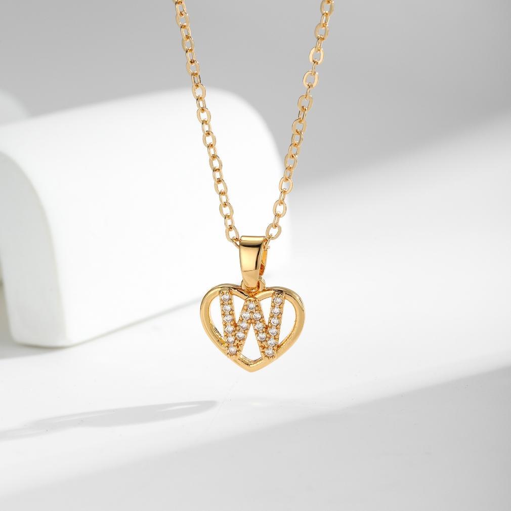 Hyl Jewelry 573N Kalung Titanium Huruf Muda Emas Wanita Anti Karat Asli Panjang