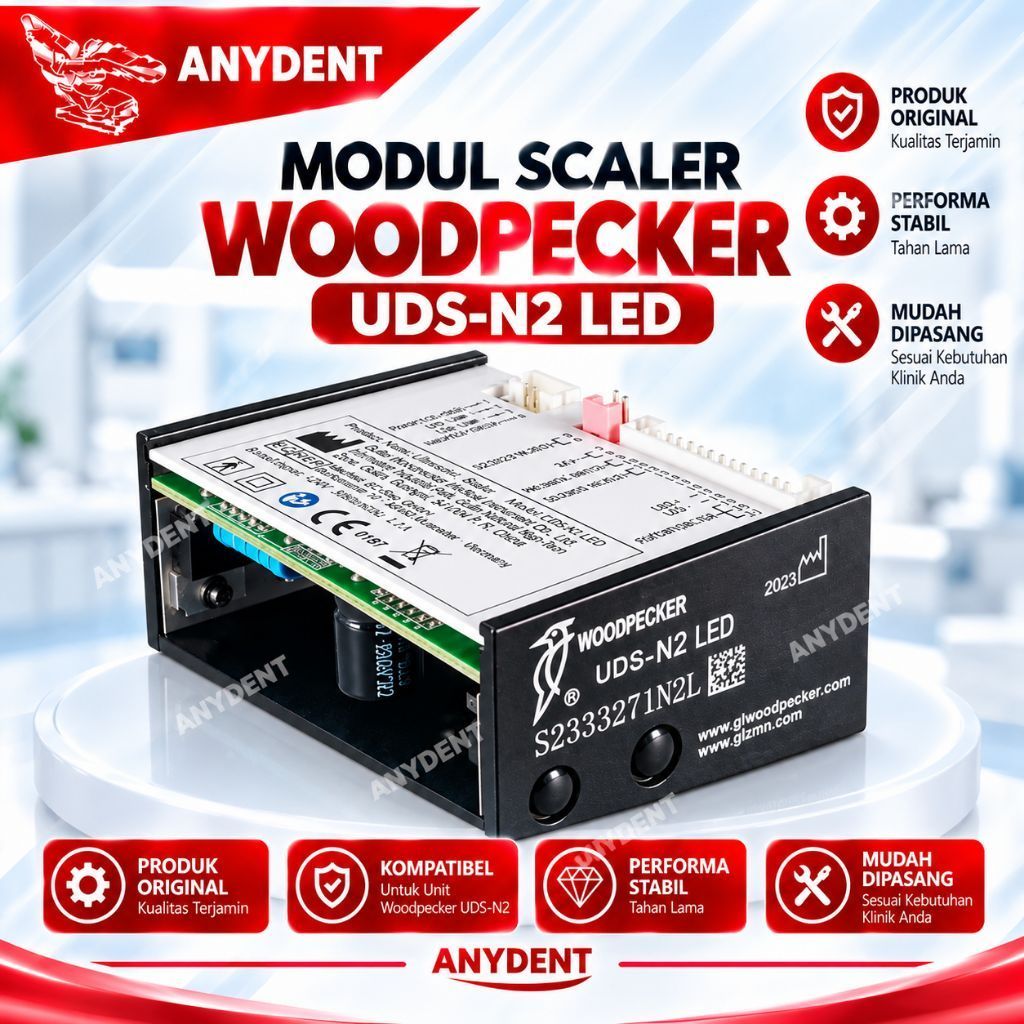 ANYDENT Sparepart Dental Chair Unit Modul Scaler Woodpecker UDS-N2 LED untuk Scaler Woodpecker