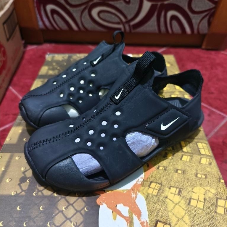 Sepatu Sandal Sunray Full Black Size 19 cm Original Kondisi Second Pemakaian