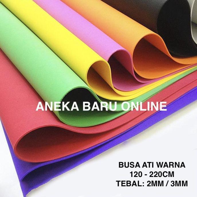 BUSA ATI WARNA SPON SPONGE EVA WARNA / BUSA SPONGE KARET ATI EVA DEKOR