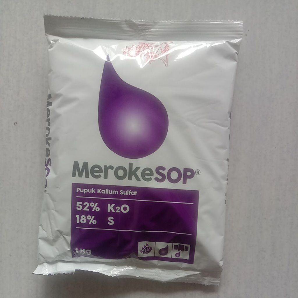 Pupuk MEROKE SOP Pupuk ZK Meroke sop Kalium Sulfat K2O 52% S 18% original 1 kg