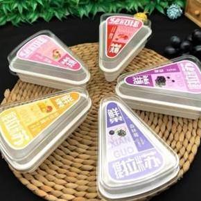 IFYYOU 10 Pcs Mika Dessert Segitiga / PREMIUM KOREAN Dessert Box Segitiga Cup Tray Kotak Mika Desser