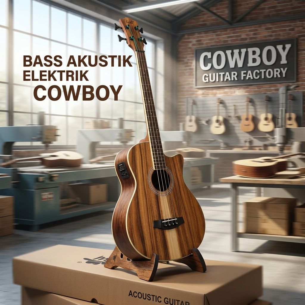 Bass akustik elektrik cowboy original