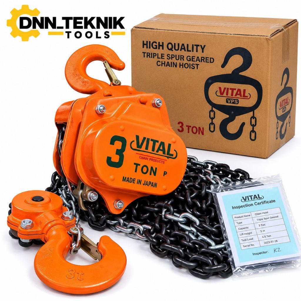 CHAIN BLOCK VITAL 3 TON JAPAN TAKEL 3 TON VITAL JAPAN