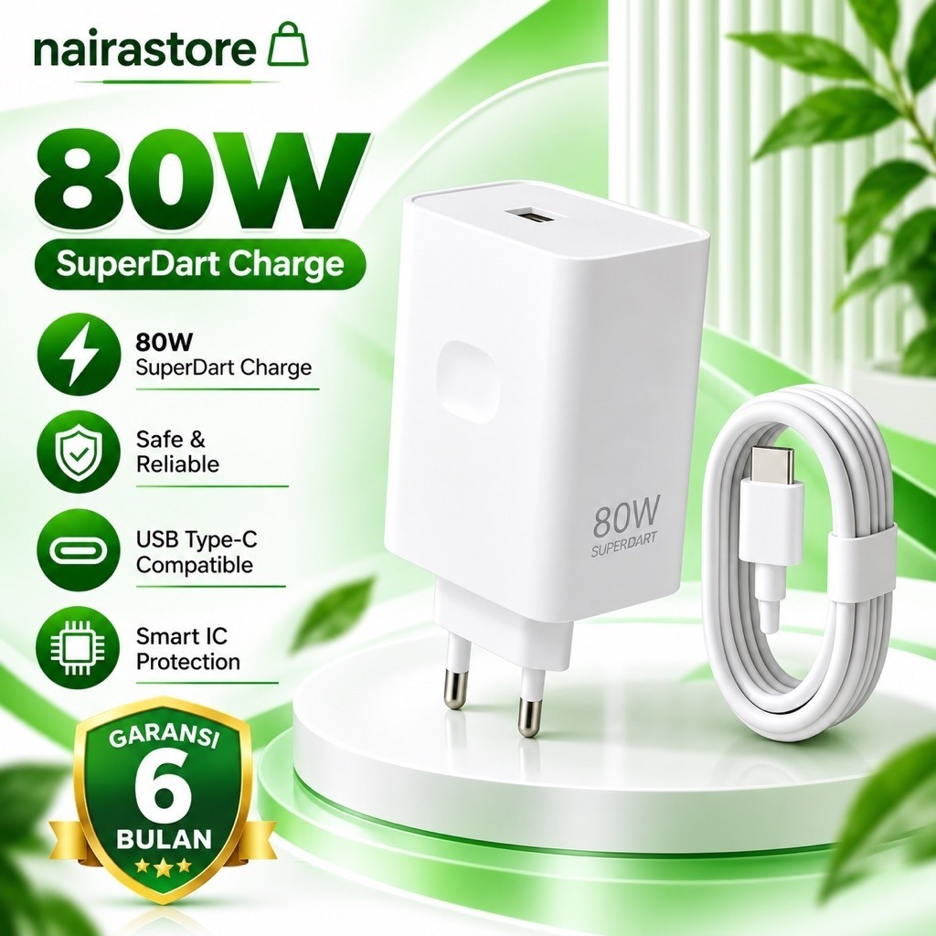 CHARGER REALME 80 WATT SUPERDART