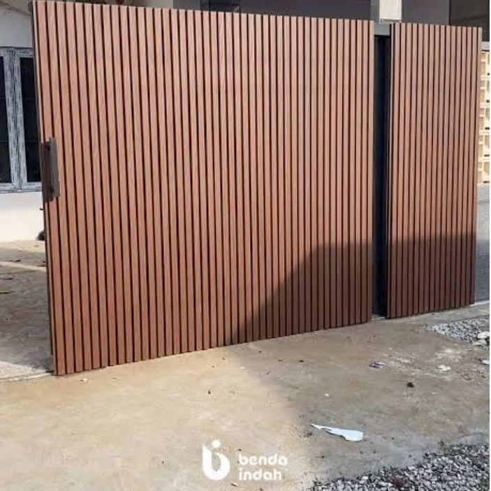 PAGAR RUMAH WPC OUDOOR LENGKAP SAMA PASANG