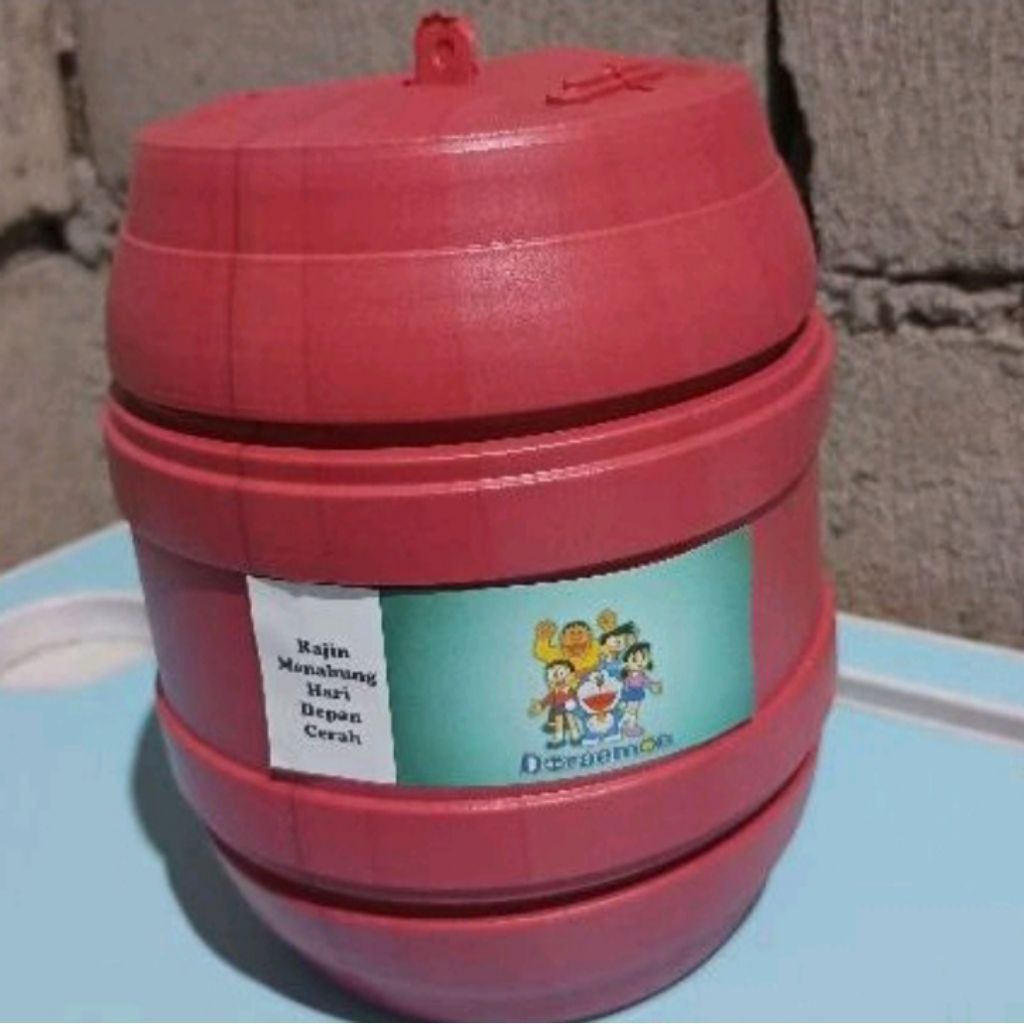 Tabungan Celengan Gentong Plastik Jumbo 1 Pcs / Celengan Plastik Jumbo