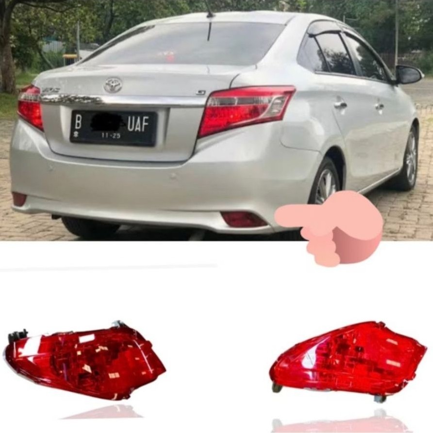 Reflektor Bemper Vios Gen 3 Copotan Mobil Mata Kucing Bemper belakang Vios Gen 3