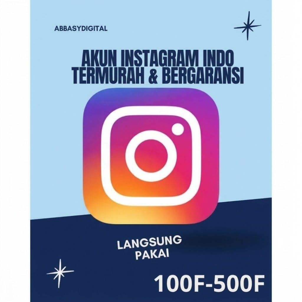 AKUN INSTAGRAM MURAH AKUN IG INDO AKUN IG TERMURAH JUAL AKUN INSTAGRAM JUAL IG MURAH
