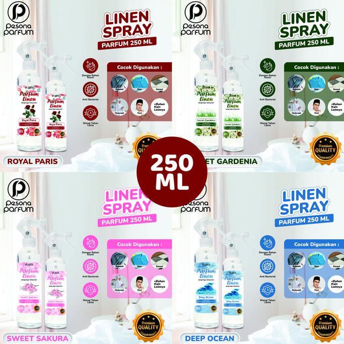 PARFUM LINEN SPRAY 250 ML ANTI BACTERIAL   | PARFUM LINEN SPRAY WANGI SEGAR SETIAP HARI | PARFUM LIN