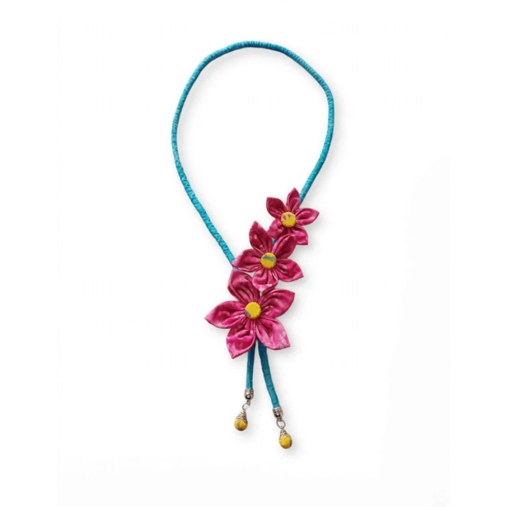 Kalung Batik Bunga Tiga Kalung Handmade Kalung Fashion