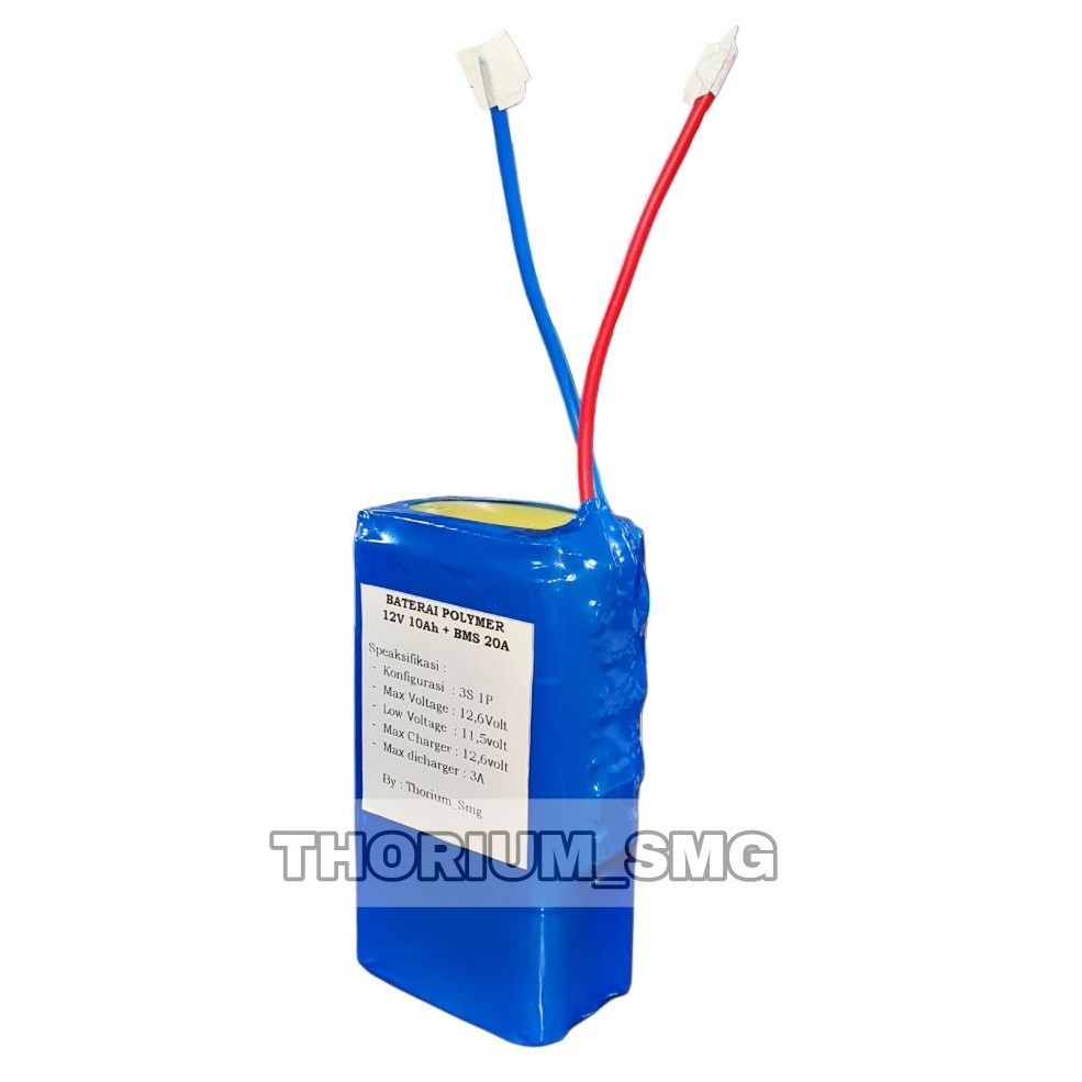 Baterai lithium ion polymer 12V 10Ah/ 20Ah/ 30Ah + Bms