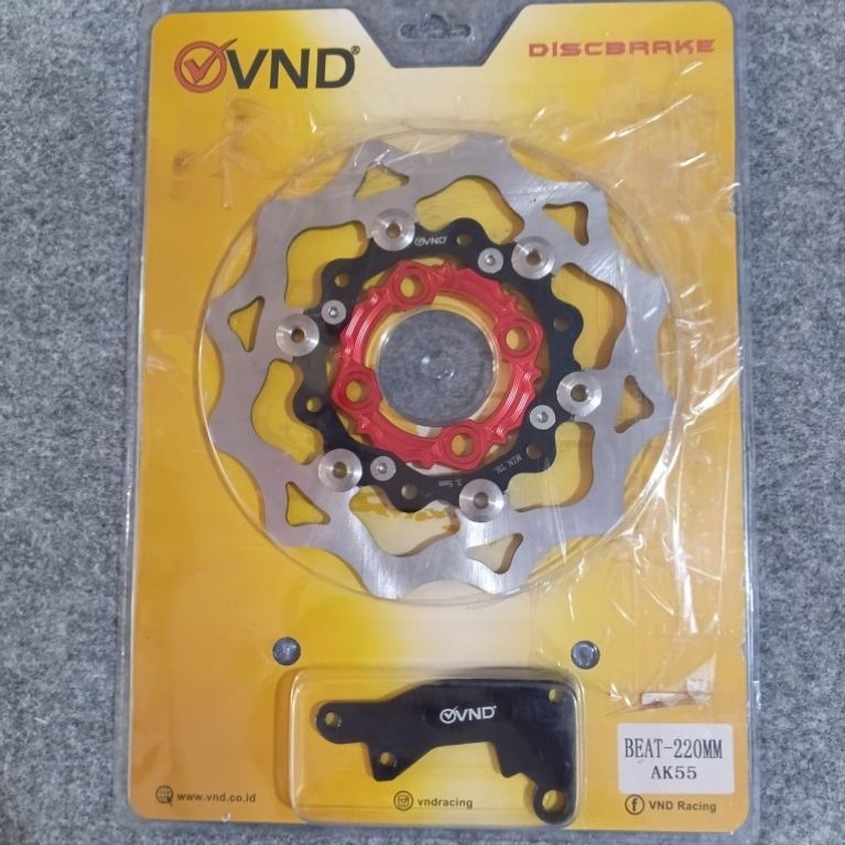 Disc cakram depan Vnd AK55 Beat 220mm original VND