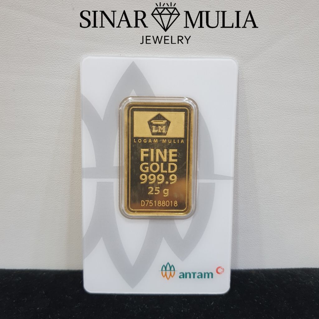 LOGAM MULIA ANTAM 25 GRAM, LM ANTAM 25 GRAM, LM EMAS 25 Gr, LM GOLD 25 Gr