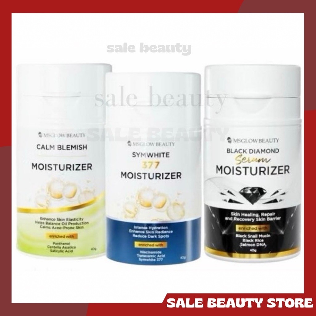 MS GLOW MOISTURIZER/MOISTURIZER SYMWHITE 377 MS GLOW /MOISTURIZER BLACK DIAMOND MS GLOW/ MOISTURIZER