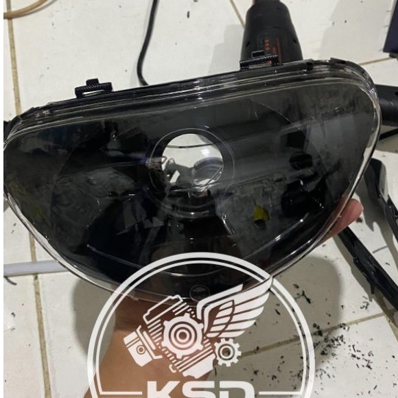 REFLEKTOR LAMPU DEPAN MIO SPORTY H4 CR7