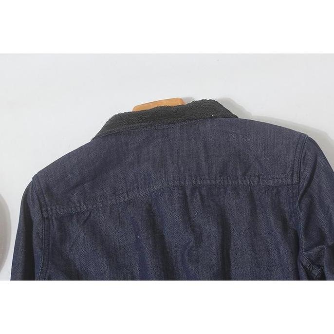 XT-22 IBS-20 kemeja jeans denim wanita lengan panjang