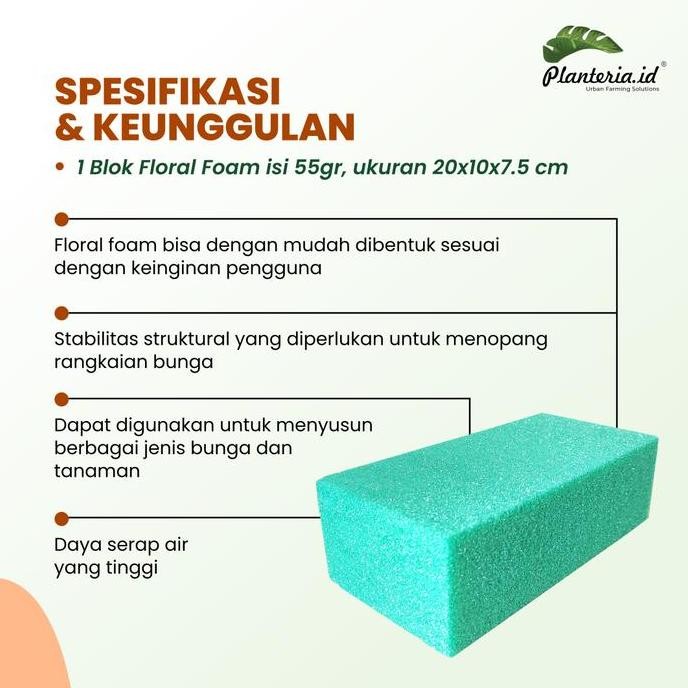 Floral Foam Media Cacah Tanaman Steril  By Planteria.Id Allshop