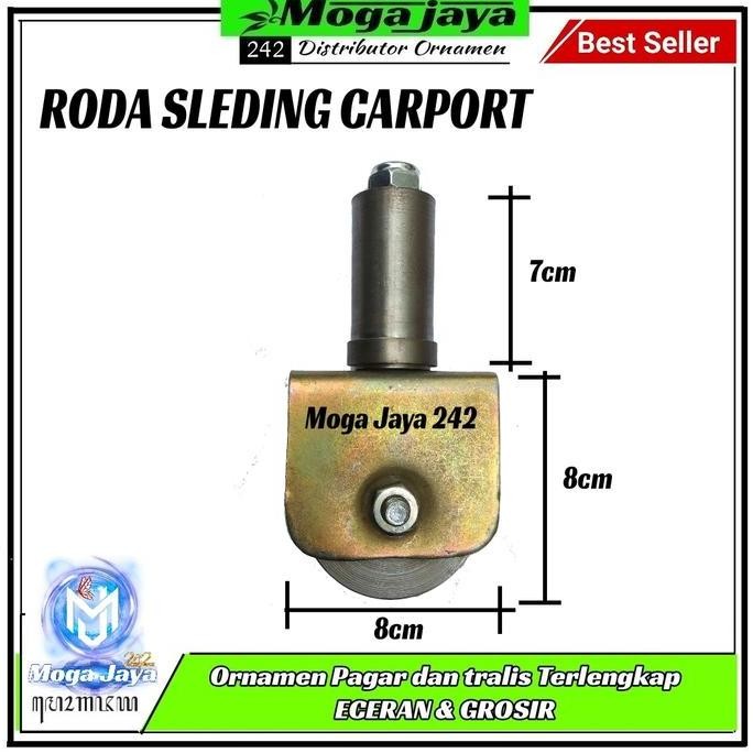 TERLARIS - roda bubut pintu sleding lipat carport
