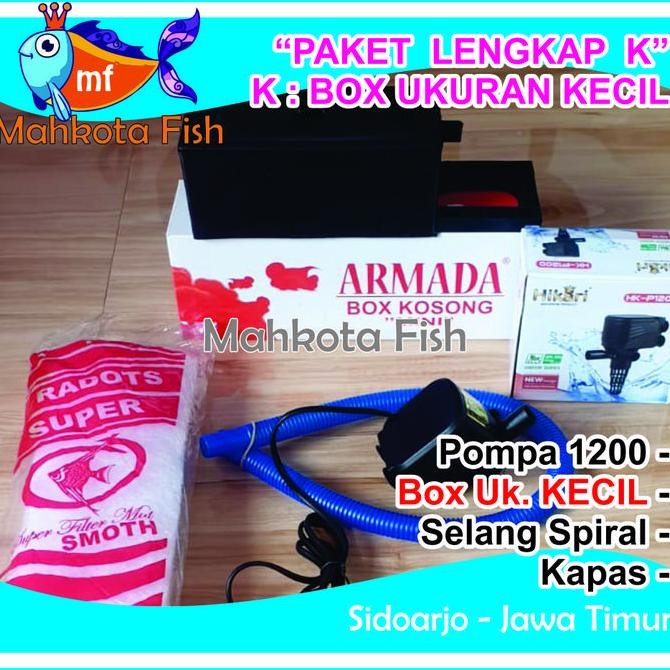 Promo PAKET LENGKAP Top Filter Aquarium dan Pompa Aquarium 1200 | HEMAT ENER COD