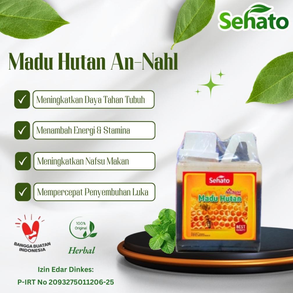 

(Terbaru) Madu An Nahl Hutan 500 Gram - Sehato Madu Hutan Original (Terlaris)