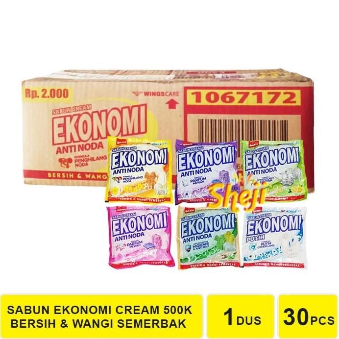 1 DUS ISI 30 PCS SABUN COLEK EKONOMI 500K / SABUN CREAM EKONOMI 500K aSt