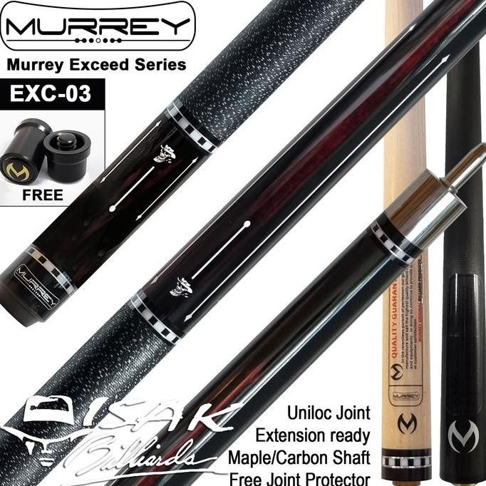 Murrey Exceed EXC-03 Cue Uniloc Maple Extension Bumper Stick Billiard