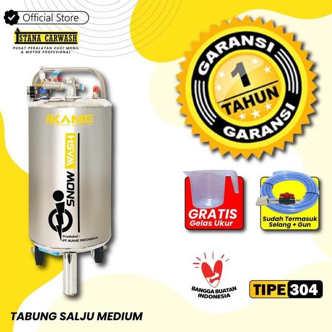 Tabung Shampo Salju / Snow Wash 20 Liter St. 304 ( Ikame )