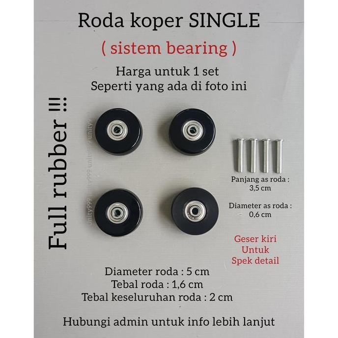 ] roda koper pengganti roda replacement roda koper bearing