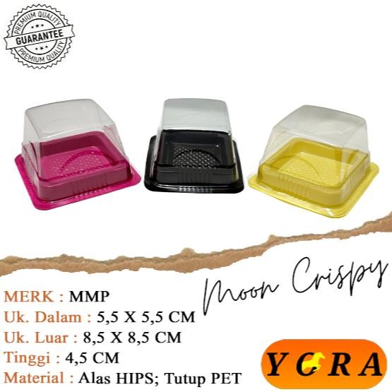 tray mika moon crispy isi 50 set  tebal / mike kue / tray moon cake / mika mochi / tempat mochi / tr