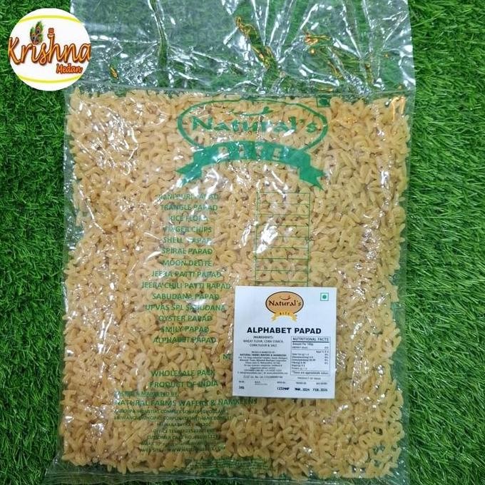 

] Natural's Alphabet Papad 1kg