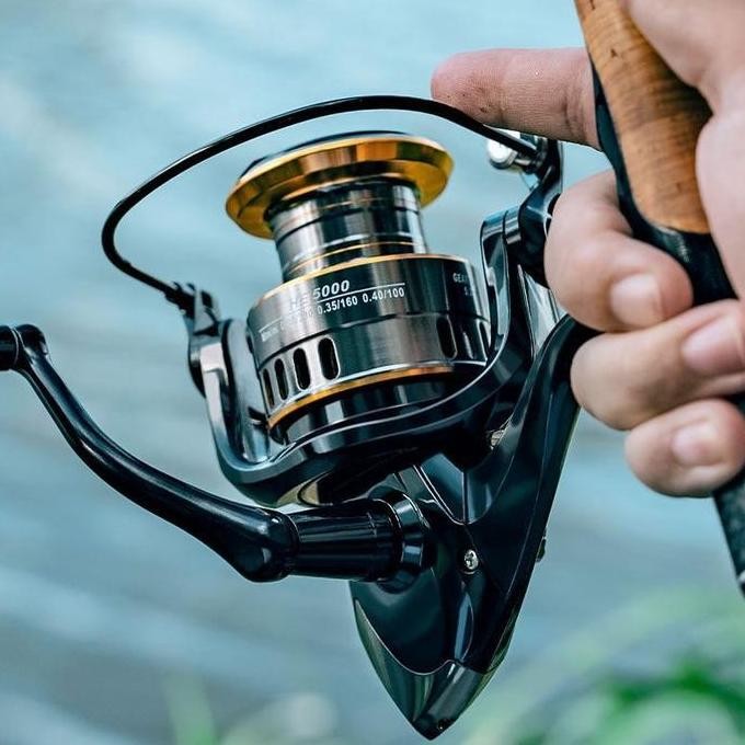 CODCaldari reel pancing asli besi fishing reel 50kg HE1000 - 7000 / Murah Kuat Power Handle/ Reel Pa