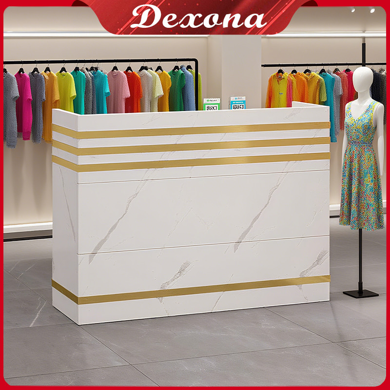 Meja Resepsionis120&140cm Meja Kasir Minimalis Counter Resepsionis meja Kantor cxq