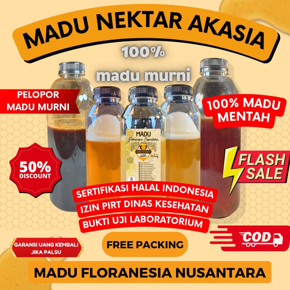 

(Terbaru) MADU MURNI MADU ASLI NEKTAR AKASIA 500 Gram KUALITAS PREMIUM FULL NEKTAR 100% RAW HONEY MADU FLORANESIA NUSANTARA ESOXSE (Terlaris)