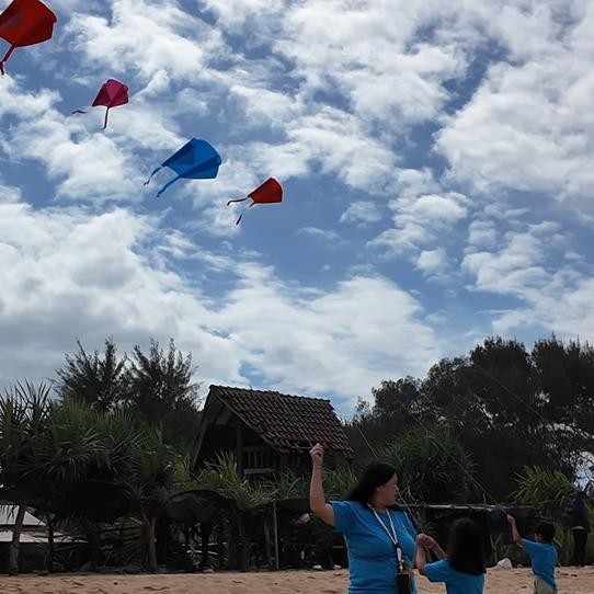 Mega Sale Special Sale Layangan Tanpa Rangka / Parasut Mini / Layangan Hias / Delta Portable / Kain 