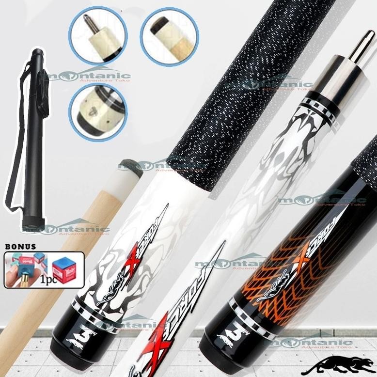 Terlaris Ur37 Tongkat Biliar 57" 1/2 Ujung 12.5Mm Permainan Latihan Kolam Kayu Stik Biliar - Stick B