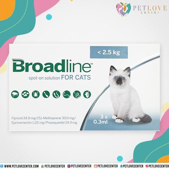 BROADLINE UNDER 2.5 KG FOR CATS/ SPOT ON SOLUTIONS/ KUCING ( 1 PCS )