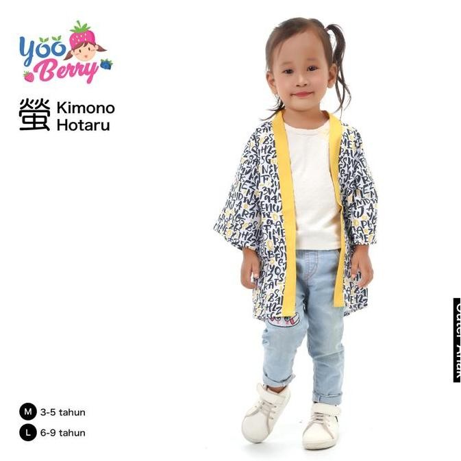 YooBerry Outer Kimono Anak Hotaru Kids Baju Yukata Perempuan Laki
