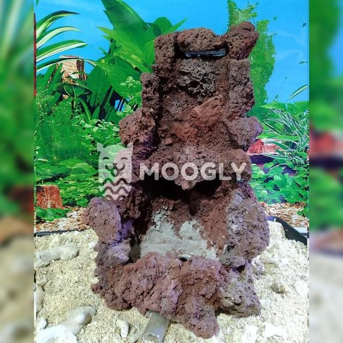 Tebing Air Terjun Waterfall Aquarium Aquascape