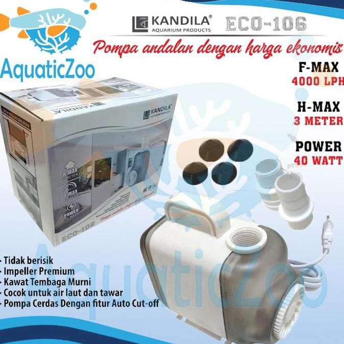 Promo Kandila ECO 106 Pompa Air Aquarium Filter Powerhead 4000 LPH ECO106 PH COD