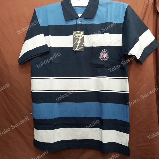 ready  Kaos Domino Krah Kantong Depan Dewasa Kaos Pria Domino uk All Size