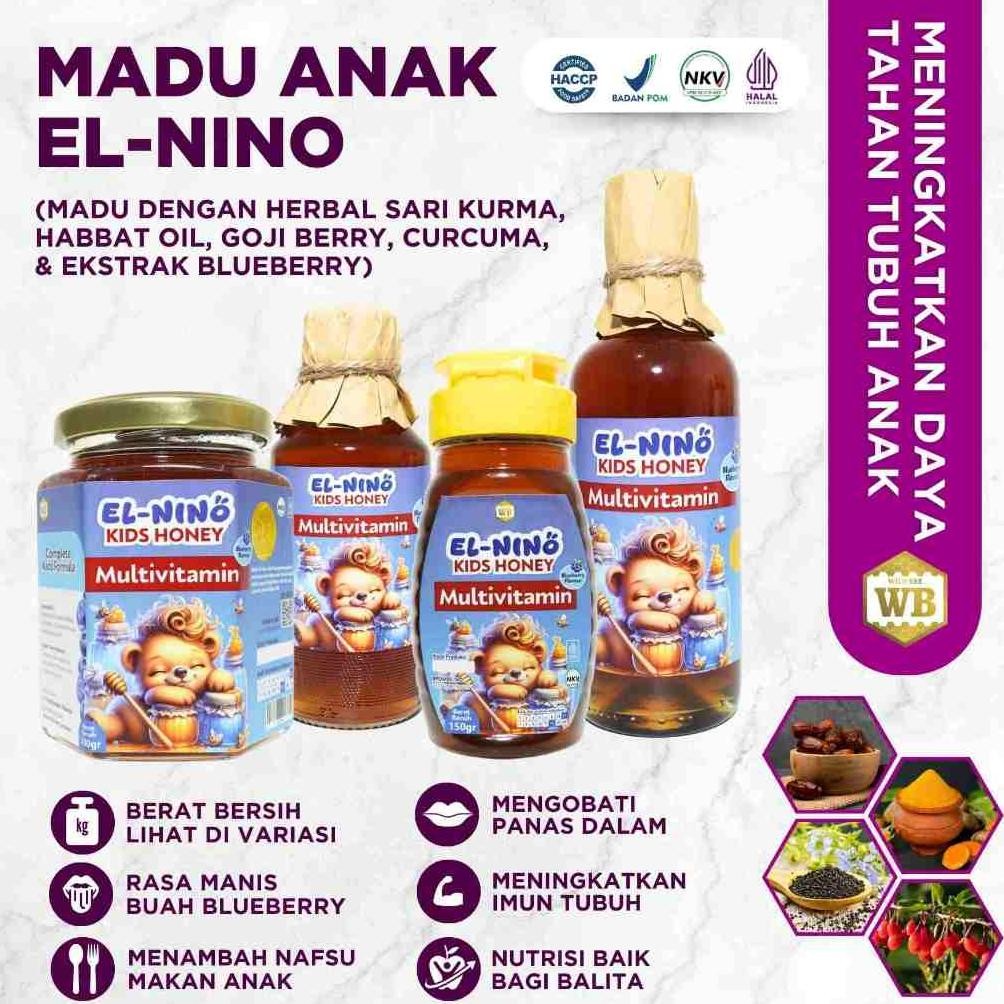 

(Terbaru) WB Wild Bee - Madu Anak El Nino Multivitamin/Madu Herbal - Wild Bee - Kemasan Try Kit - Beli 10 Gratis 1 (Terlaris)