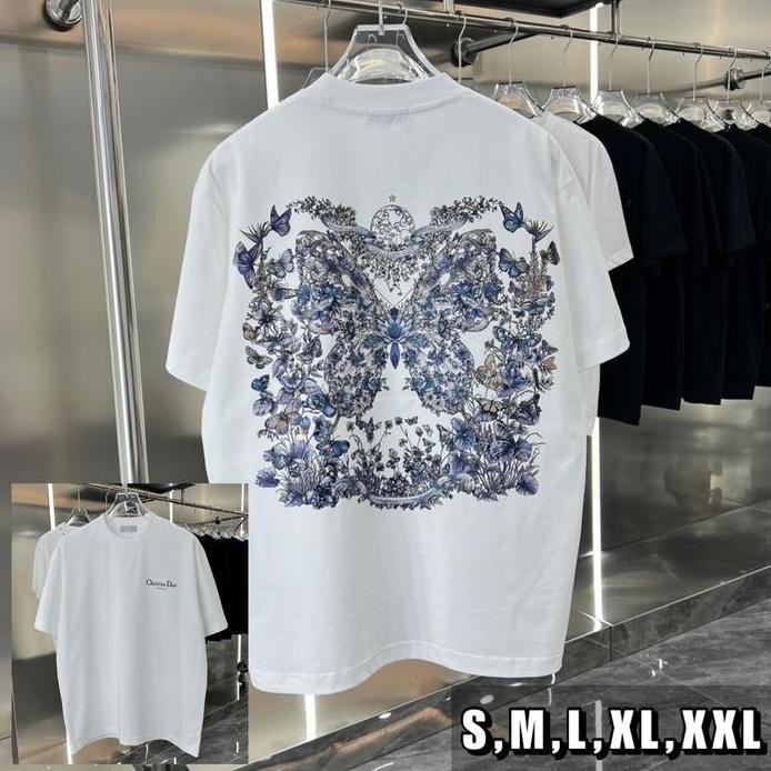 ready  TSHIRT BRANDED CASUAL / KAOS BRANDED MIRROR VVIP WHITE ELEGANT IN BUTTERFLY AUTHENTIC
