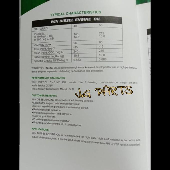 Ready OLI MESIN DIESEL S40 S-40 SAE 40 / 15W-40 / OLI DRUM WIN