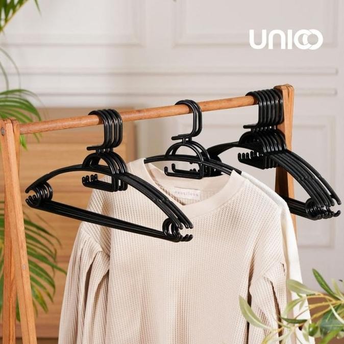 ready UNION X UNICO Vaskertoj Hanger 2.0 Lengkung 12 Pcs | Gantungan Baju Plastik murah