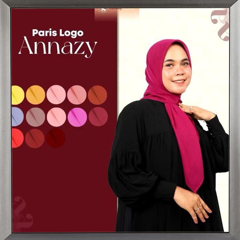 Cuci Gudang Paris Jadul / Paris Old / Segi empat Polos / Hijab Paris Jadul | Red Rose / AL Paris LUK