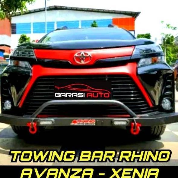 Paket Tanduk Towing Mobil Avanza Xenia Original Rhino Bumper Guard Depan Belakang Bahan Besi Tebal