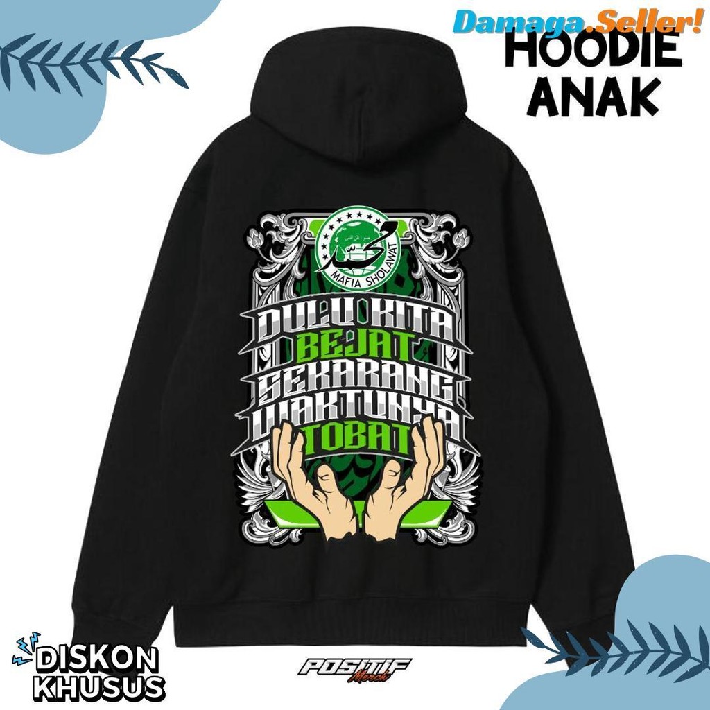 Diskon Kemerdekaan Hoodie Jaket Anak Fleece Mafia Sholawat Tobat Mafis Indonesia