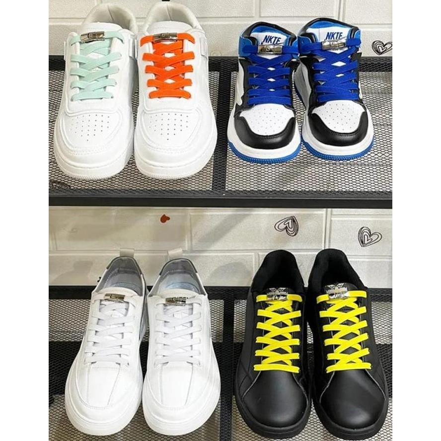 New TALI SEPATU ELASTIS GEPENG TALI SEPATU PRAKTIS TANPA IKAT